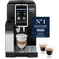 Produktbild: De'Longhi Dinamica Plus ECAM382.70.B, Kaffeevollautomat für Kaffeebohnen, Cappuccino-Maschine mit LatteCrema Hot, Espresso-Maschine mit 18 Rezepten, 3,5-Zoll TFT-Display, 1450W, Schwarz