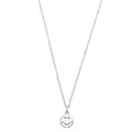 Produktbild: s.Oliver Kette mit Anhänger 925 Sterling Silber Unisex Mädchen Jungen Halsschmuck, 37+3 cm, Silber, Smiley, Kommt in Schmuck Geschenk Box, 2034154