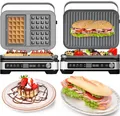 Produktbild: B-Ware TurboTronic Kontaktgrill - CG1W - 2000W Waffeleisen Waffeln Platte