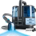 Produktbild: CLEANmaxx Polster- & Teppichreiniger 600W grau/blau mit Frisch- & Brauchwassertank Teppich Sofa Polster Reiniger Flecken Entferner tragbar Waschsauger
