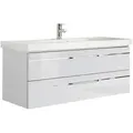 Produktbild: Pelipal Waschtischkombi Balto, Weiß, Weiß Hochglanz, Metall, 2 Schubladen, 123 cm, Made in Germany, hängend, Typenauswahl, Badezimmer, Waschbecken & Armaturen, Waschtische