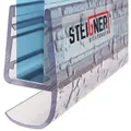 Produktbild: STEIGNER Duschdichtung 60cm Gerade PVC Ersatzdichtung für Dusche, L: 60 cm, (1 Stück Packung, Einzeldichtung), Glasstärke 5/6/ 7/8 mm Model: UK15 weiß 60 cm