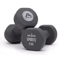 Produktbild: Apollo Kurzhantel-Set für Fitnessstudio, 2 x 5 kg, inklusive Hantelhalter, für Frauen und Männer