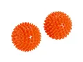 Produktbild: Beauty Reflex soft Gymnastik Noppenball Igelball Massage Ball 2er Set 8cm orange