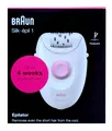 Produktbild: Braun Epilierer Silk-épil Serie 1 Netzbetrieb weiß/lila 1-176