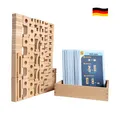 Produktbild: SumBlox Mini (Basic Set) - 80 Holz Bausteine aus massiver Buche - Premium Zahlenbausteine Montessori Spielzeug - Mit 80 Aktivitätskarten in Deutsch zur Förderung des spielerischen Lernens.
