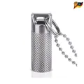Produktbild: Pillendose Titan klein 34x12mm zylindrisch Schlüsselanhänger Outdoor 1 Fach