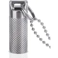 Produktbild: Kleine Pillendose Titan Reisebehälter Armband Schlüsselanhänger Dose Set