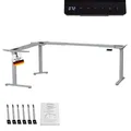 Produktbild: Albatros LIFT L7S Gestell für Eckschreibtisch Höhenverstellbar Elektrisch silber - Winkelschreibtisch Memoryfunktion, Kindersicherung