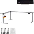 Produktbild: Albatros LIFT L7S Gestell für Eckschreibtisch Höhenverstellbar Elektrisch silber - Winkelschreibtisch Memoryfunktion, - Schreibtischgestell Höhenverstellbar und Stufenlos