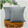 Produktbild: Amilian Dekokissen 2er Set Kissen - Zierkissen - Sofakissen mit Füllung und Kissenbezug, (2 Stück), Kopfkissen, Kuschelkissen, Couchkissen mit Kissenfüllung blau 45 cm x 45 cm
