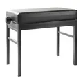 Produktbild: PB-30 Klavierbank Höhenverstellbar 47-55cm Stahlgestell Schwarz Kunstleder
