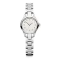 Produktbild: Victorinox Damen Armbanduhr Alliance XS Ø 28 mm, Swiss Made, Analog Quarz, Wasserdicht bis 100 m, Saphirglas, Edelstahl-Armband, Weiß/Silber