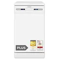 Produktbild: Exquisit PLUS Geschirrspüler 45 cm, Unterbaufähig, 9 Maßgedecke, 9 Liter, ECO-Programm, Startzeitvorwahl, GSP59309-030E weiss