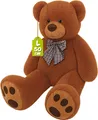 Produktbild: MONZANA® Teddybär L - XXXL 50-175cm Weiches Fell Schleife Tatzendruck Geschenk Plüschtier Kuscheltier Stofftier Riesen Teddy Bär