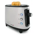 Produktbild: Korona 21304 Single-Toaster | Ein-Scheiben-Toaster | Hochwertiges Edelstahlgehäuse | Brötchenaufsatz | Krümelschublade | 550 Watt | Stufenlose Temperatureinstellung
