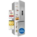 Produktbild: Exquisit Kühl-Gefrierkombination KGC5320-95-E-WS-040C inoxlook | Nutzinhalt: 313 L | Wasserspender | 4*-Gefrieren | Alarm-Funktion | 4 Glasablagen