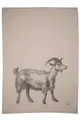 Produktbild: 17,30 Hamburg Geschirrtuch Ziege, Halbleinen, (1-tlg), 50x70cm, Siebdruck