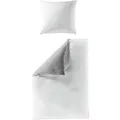 Produktbild: BIERBAUM Renforcé Uni Bettwäsche (Weiß, 155 x 220 + 80x80 cm)