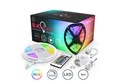 Produktbild: B.K.Licht LED-Streifen 3-10m LED Strip Licht-Band Leiste 230V RGB Farbwechsel dimmbar USB, 5m Licht-Streifen 300 LEDs 24W Fernbedienung Wohnzimmer Büro - BKL1013