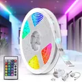 Produktbild: 5m LED Band Streifen RGB Stripe Licht-Leiste Schlauch Farbwechsel Fernbedienung