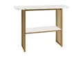 Produktbild: COSTWAY Konsolentisch, Marmor, schmal, mit 2 Ablagen&Metallrahmen, gold, 120cm