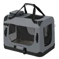 Produktbild: Hundetransportbox Hundebox faltbar Autotransportbox L Dunkelgrau B-WARE