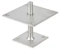 Produktbild: Alberts 218119 Pfostenträger | zum Aufschrauben | galvanisch verzinkt, dickschichtpassiviert | höhenverstellbar 30 - 150 mm | 150 x 150 mm