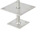 Produktbild: I-Pfostenträger zum Aufschrauben verstellbar 30-150 mm 150x150 mm galv. verzinkt