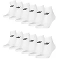 Produktbild: PUMA Sportsocken PUMA Quarter Socken Sneaker knöchelhoch für Damen Herren 12er Pack (12er Pack) Logoschriftzug weiß 43-46