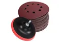 Produktbild: peveha24 Schleifscheibe Klett Schleifscheiben 125mm 70 Blatt K40-600 + Schleifteller, 10 Körnungen, von Korn 40 bis Korn 600