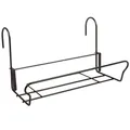 Produktbild: Universal Balkonkastenhalter 41,5x22cm schwarz mit Sicherheitshaken Blumenkasten