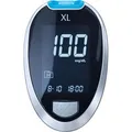 Produktbild: Aktivmed Blutzuckermessgerät GlucoCheck XL, Set mit 10 Teststreifen und 10 Lanzetten, mg/dL