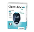 Produktbild: aktivmed Blutzuckermessgerät Glucocheck XL Blutzuckermessgerät Set mmol/l oder mg/dl, Kombi-Set, Batterieaustausch-Service, Teststreifen-Auswurftaste, Blutzuckerüberwachung, Diabetesmanagement, Automatische Teststreifenerkennung, Blutzuckermessung ohne Kodierung