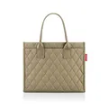 Produktbild: reisenthel daily shopper rhombus olive – Moderner, geradliniger Shopper für jeden Anlass - praktische Handtasche, groß genug für Ihre Einkäufe und Ihre Alltagsgegenstände