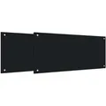 Produktbild: Küchenrückwand 2 Pcs Schwarz 90 X 40 Cm Gehärtetes Glas Vidaxl