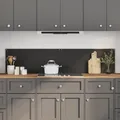 Produktbild: Küchenrückwand 2 pcs Schwarz 90 x 40 cm Gehärtetes Glas