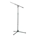 Produktbild: K&M 21090 Mikrofonstativ Schwarz Stahl, Schwenkarm, bis 74,5 cm ausziehbar - 90-160 cm Höhe - 3/8“ Gewindeanschluss