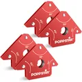 Produktbild: Poppstar 4er-Set Schweißmagnet klein | Magnet-Schweißwinkel mit Haftkraft 11,3kg
