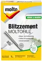 Produktbild: Molto Blitzzement Moltofill, Zum schnellen, sicheren Verankern und Einzementieren, Grau, 1 kg