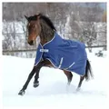 Produktbild: Bucas Pferde-Thermodecke Bucas Freedom Turnout Pony 300g - Navy/Silver 115 cm