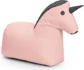 Produktbild: Lumaland Kindersitzsack Animal Line Einhorn 120l pastellpink/stahlgrau