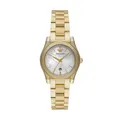 Produktbild: Emporio Armani Watch for Women, Three Hand Quartz Movement and 32mm Case Size with Stainless Steel, Leather or Silicone Strap Gold und Weiß, 32MM