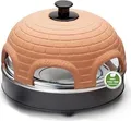 Produktbild: Emerio Pizzaofen PO-115984 | 6 Mini-Pizzen | Terracotta-Haube | Antihaft | Pizzateigschneider | Cool Touch | Ø44 cm