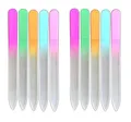 Produktbild: 10 Stück Glasnagelfeile im Etui Glasfeile Nagelfeilen Set Glas Nagel Feile
