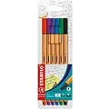 Produktbild: STABILO point 88 Fineliner 0,4 mm Nadelspitze Farbig sortiert Point 88 6 Stück
