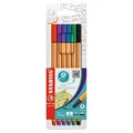 Produktbild: STABILO point 88 Fineliner farbsortiert 0,4 mm, 6 St.