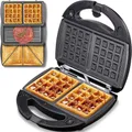 Produktbild: MELISSA 3-in-1-Sandwichmaker 16240110 Kontakt-Grill, Waffeleisen und Sandwich-Maker 3in1, 850 W
