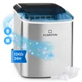 Produktbild: *B-WARE* Eiswürfel Maschine Bereiter Icemaker Kompressor Tisch Edelstahl Silver