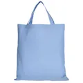 Produktbild: TEXXILLA 5er | 15er | 50er Pack Baumwolltasche - 28 Farben | mit Zwei kurzen Henkeln | 38x42cm | Jutebeutel | Einkaufstasche | unbedruckt, Farbe:himmelblau, Menge:1 Stück